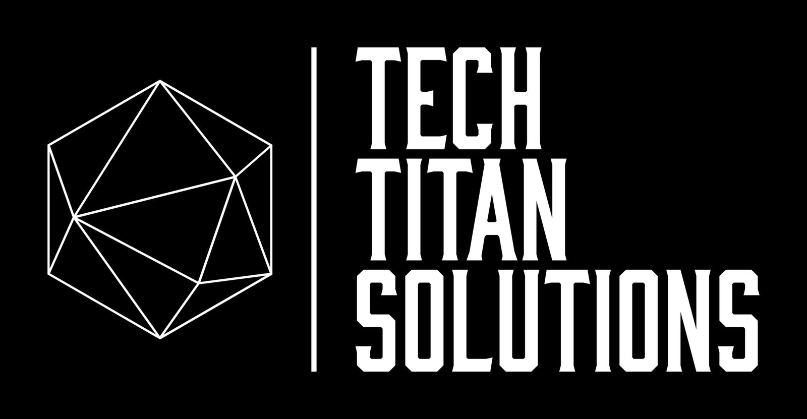 white logo dark background